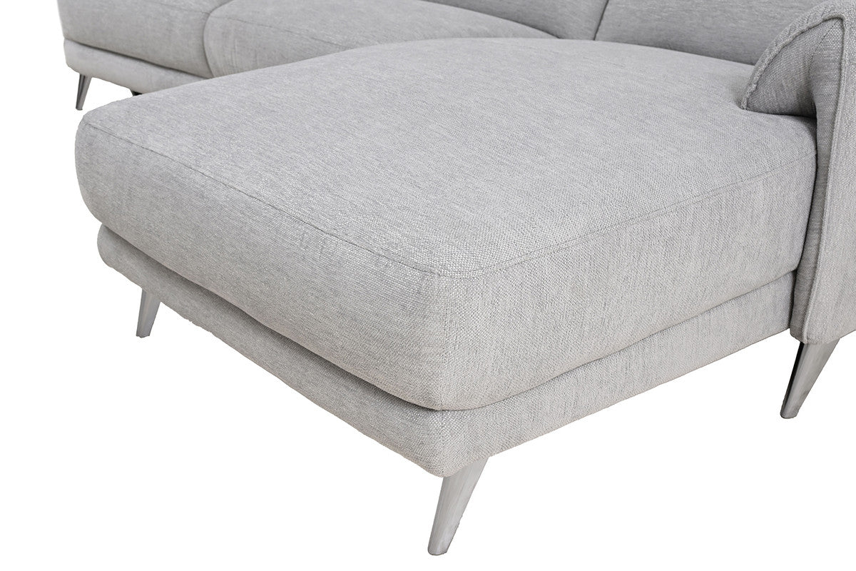 Brande Light Gray Power Sectional