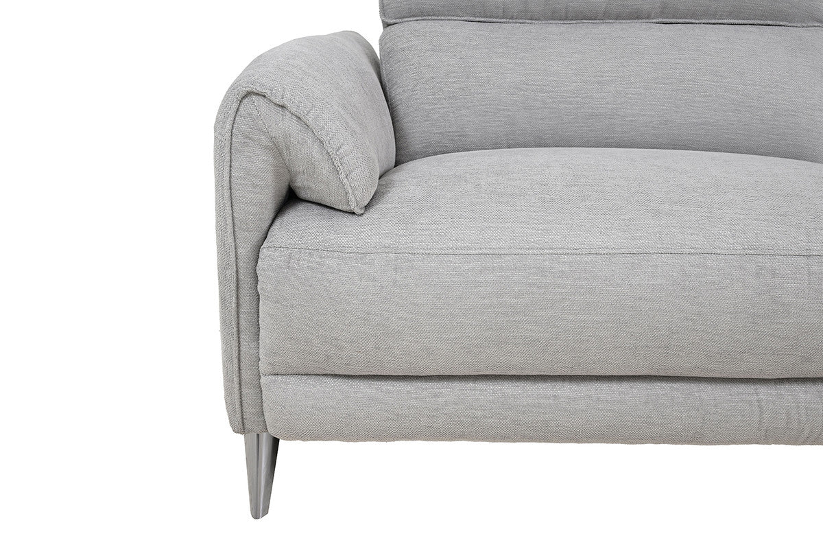 Brande Light Gray Power Sectional