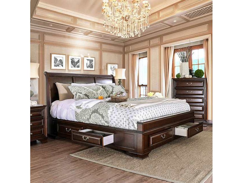 Brandt Brown Cherry Eastern King Bed