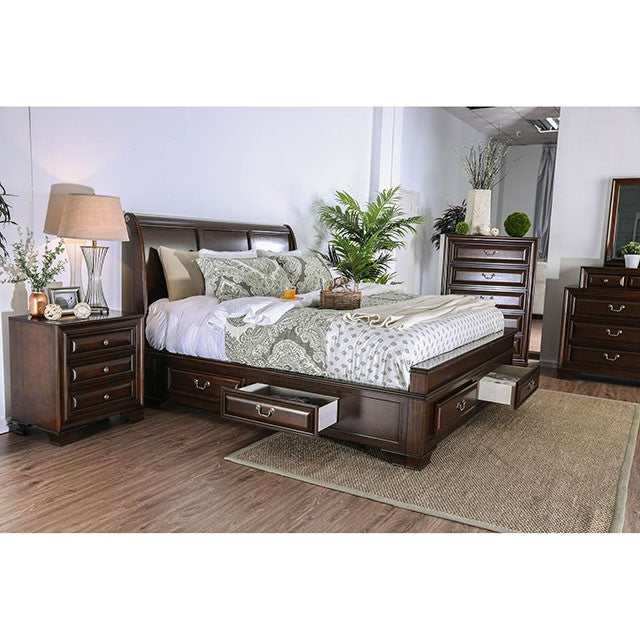 Brandt Brown Cherry Eastern King Bed