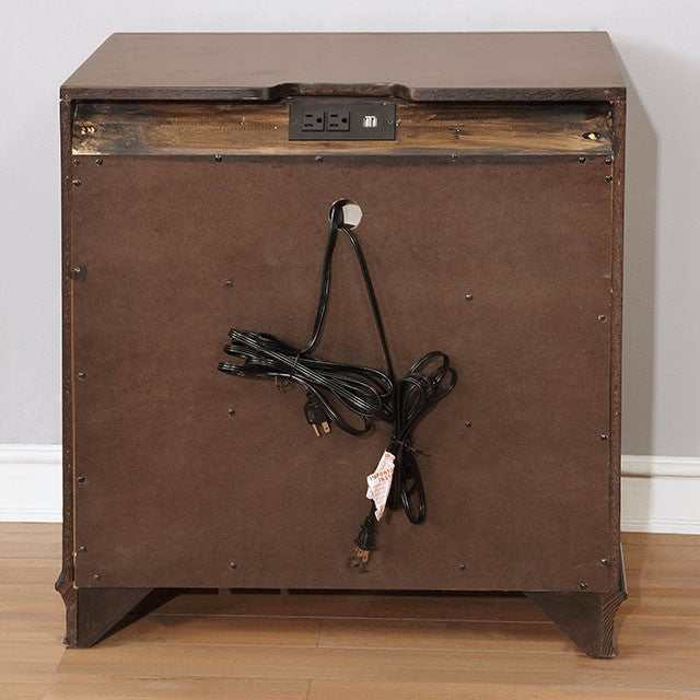 Brandt Brown Nightstand