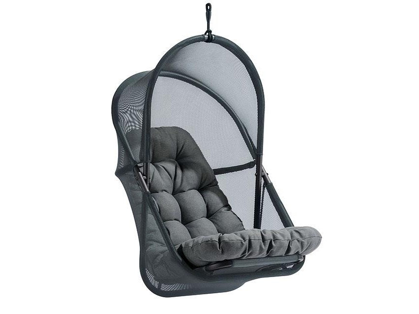 Breeze Dark Gray Outdoor Swing Chair w/Stand