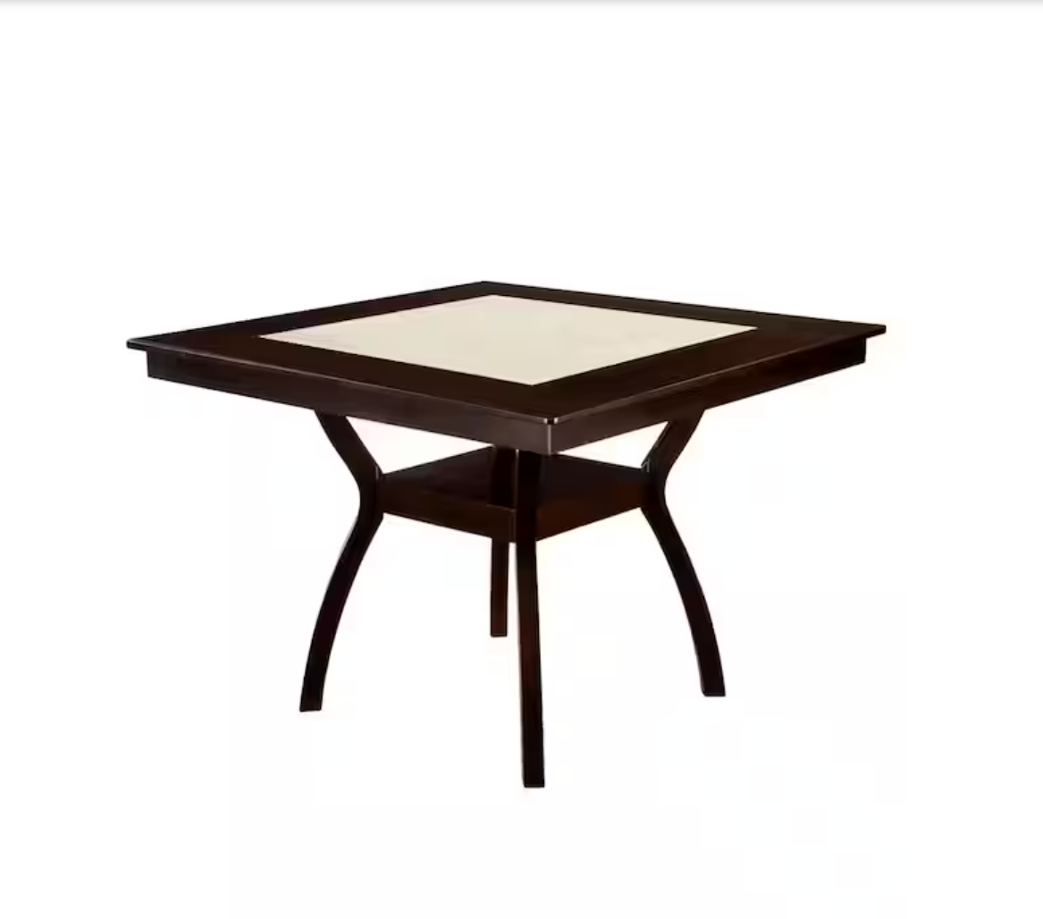 Brent II  Dark Cherry/Ivory Dining Table