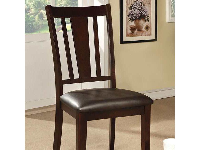 Bridgette Espresso Side Chair (Set of 2)