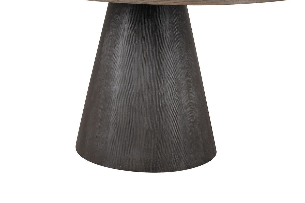 Broager Rustic Oak/Dark Walnut 5 Pc. Round Dining Table Set