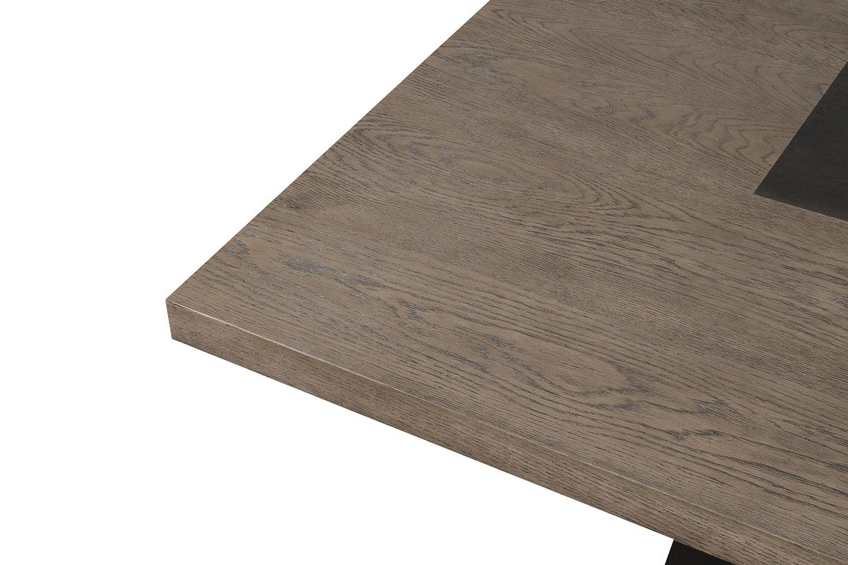 Broager Rustic Oak/Dark Walnut 5 Pc. Square Table Set