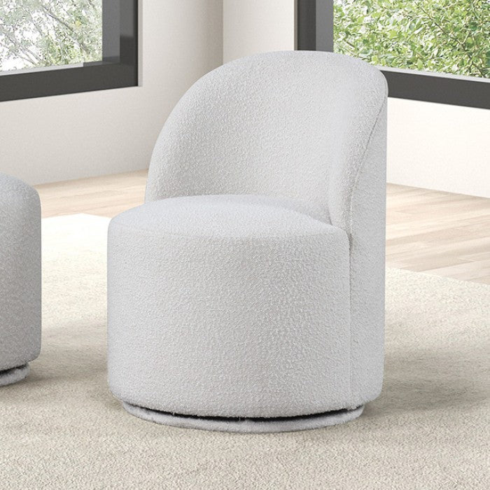 Morges Black/White 5 Piece Dining Set with 4 Swivel Chairs