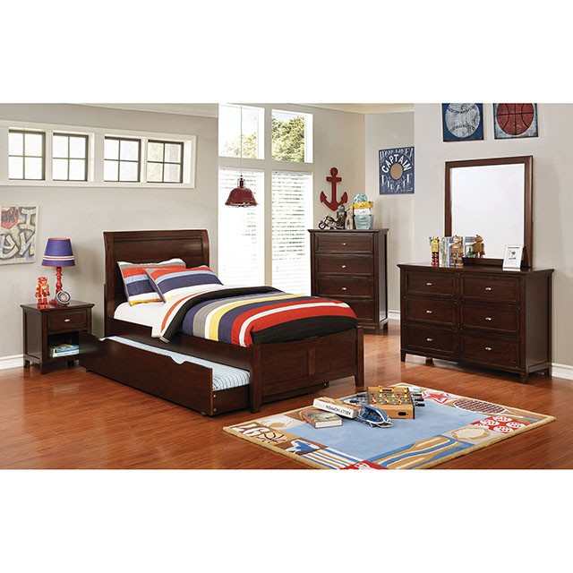 Brogan Brown Cherry Trundle/Drawers