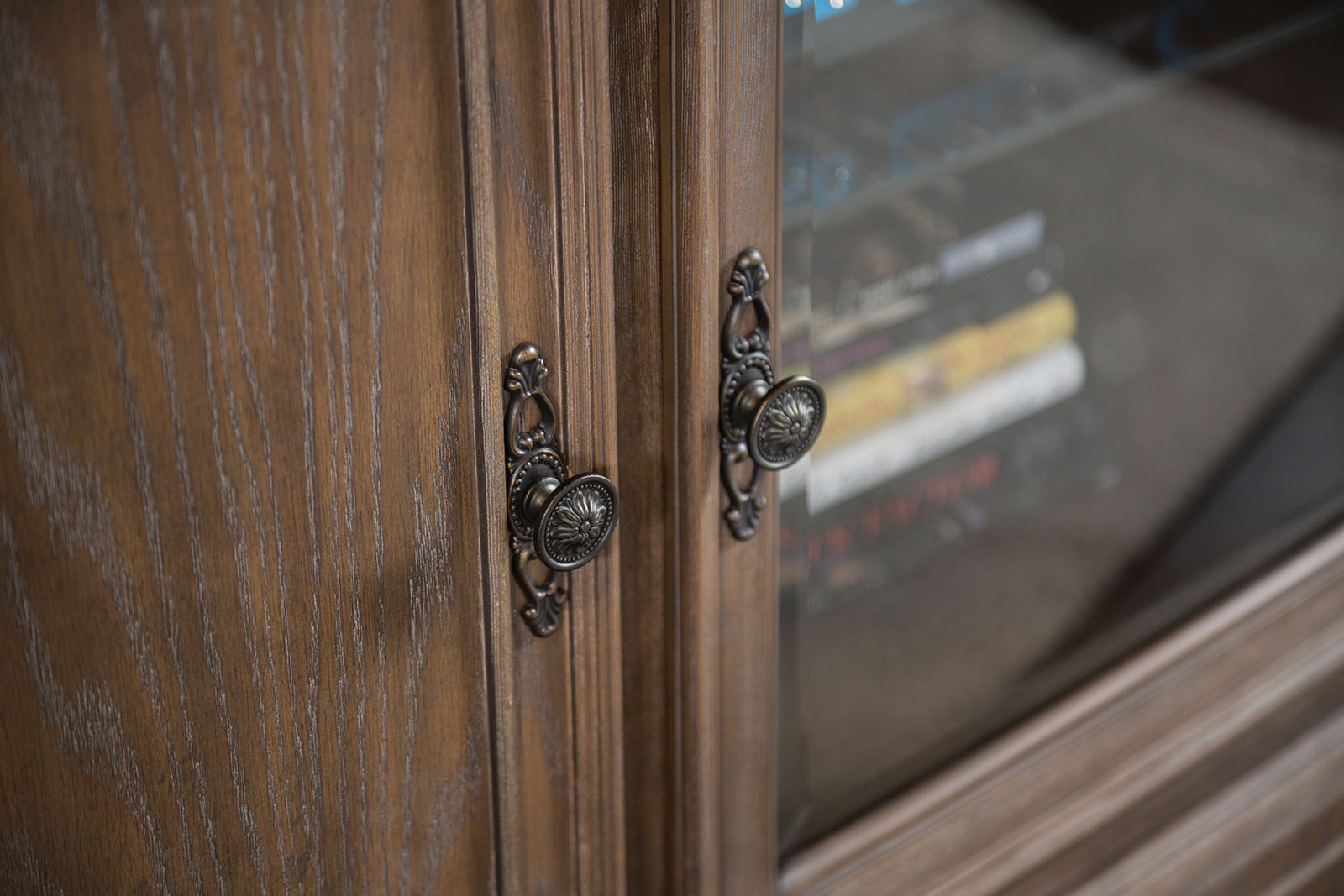 Bromoak Weathered Oak Tv Console