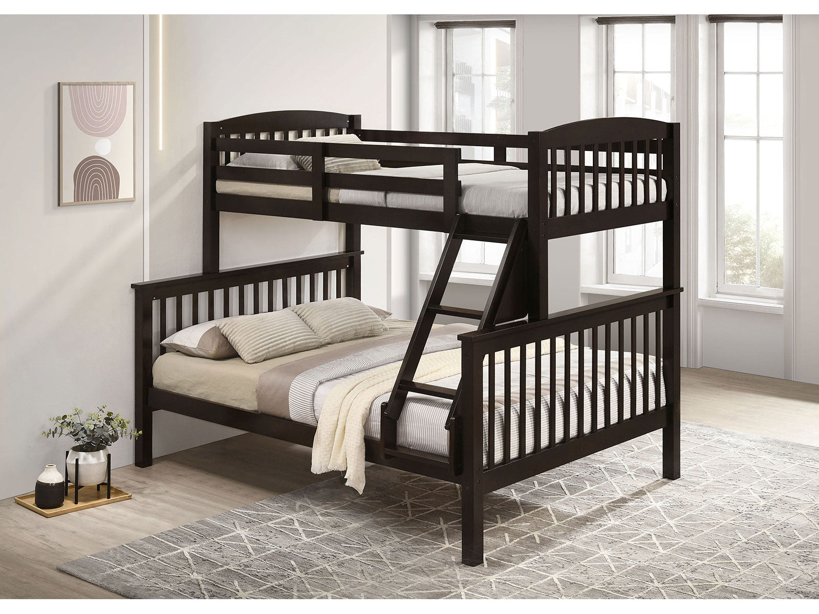 Brookings Dark Walnut Twin/Full Bunk Bed