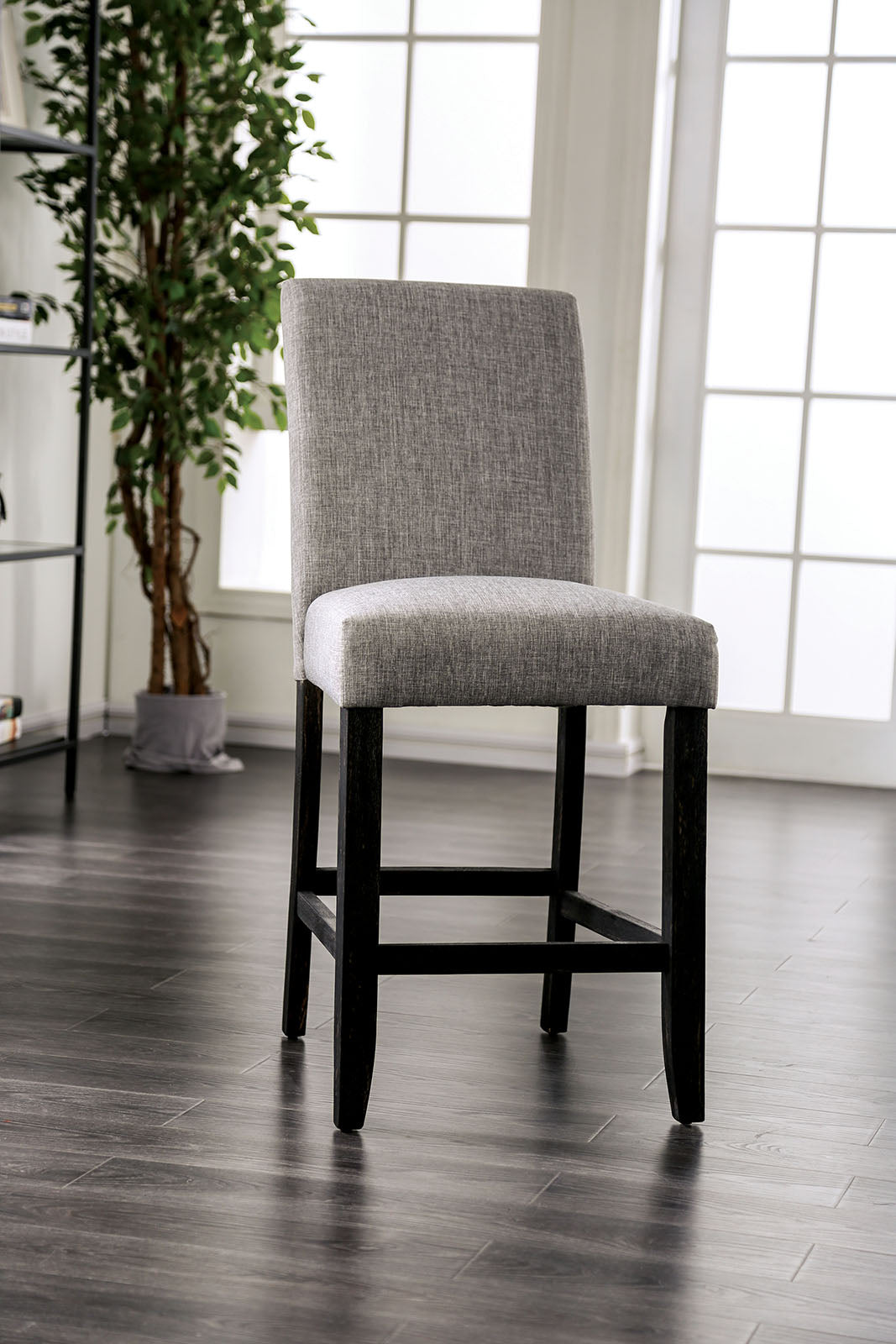 Brule White/Antique Black 5 Pc. Counter Height Dining Room Set