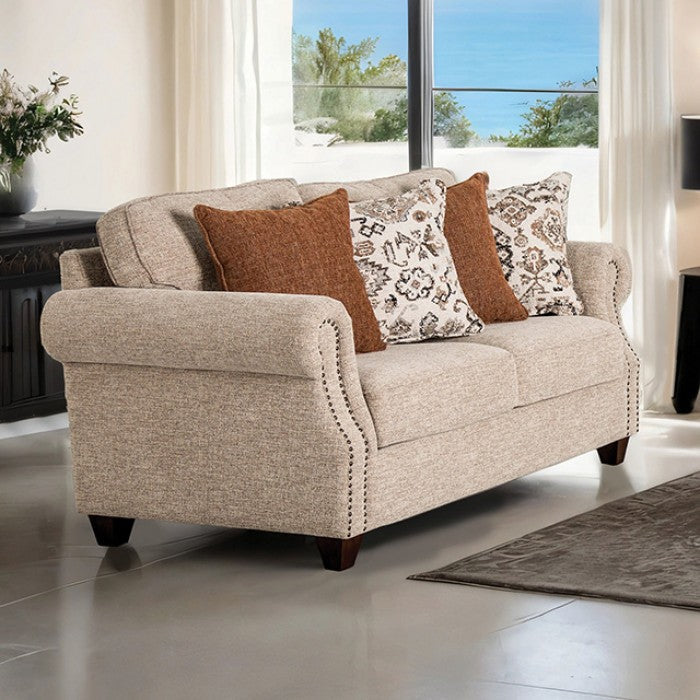 Buckhurst Taupe Upholstery Living Room Set