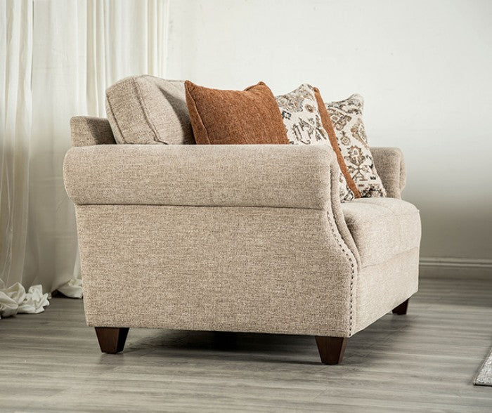 Buckhurst Taupe Upholstery Living Room Set