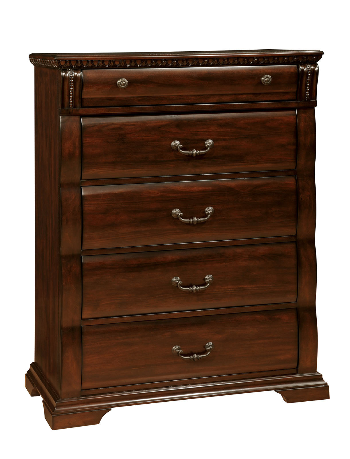 Burleigh Cherry 5 Pc. Queen Bedroom Set w/ Chest