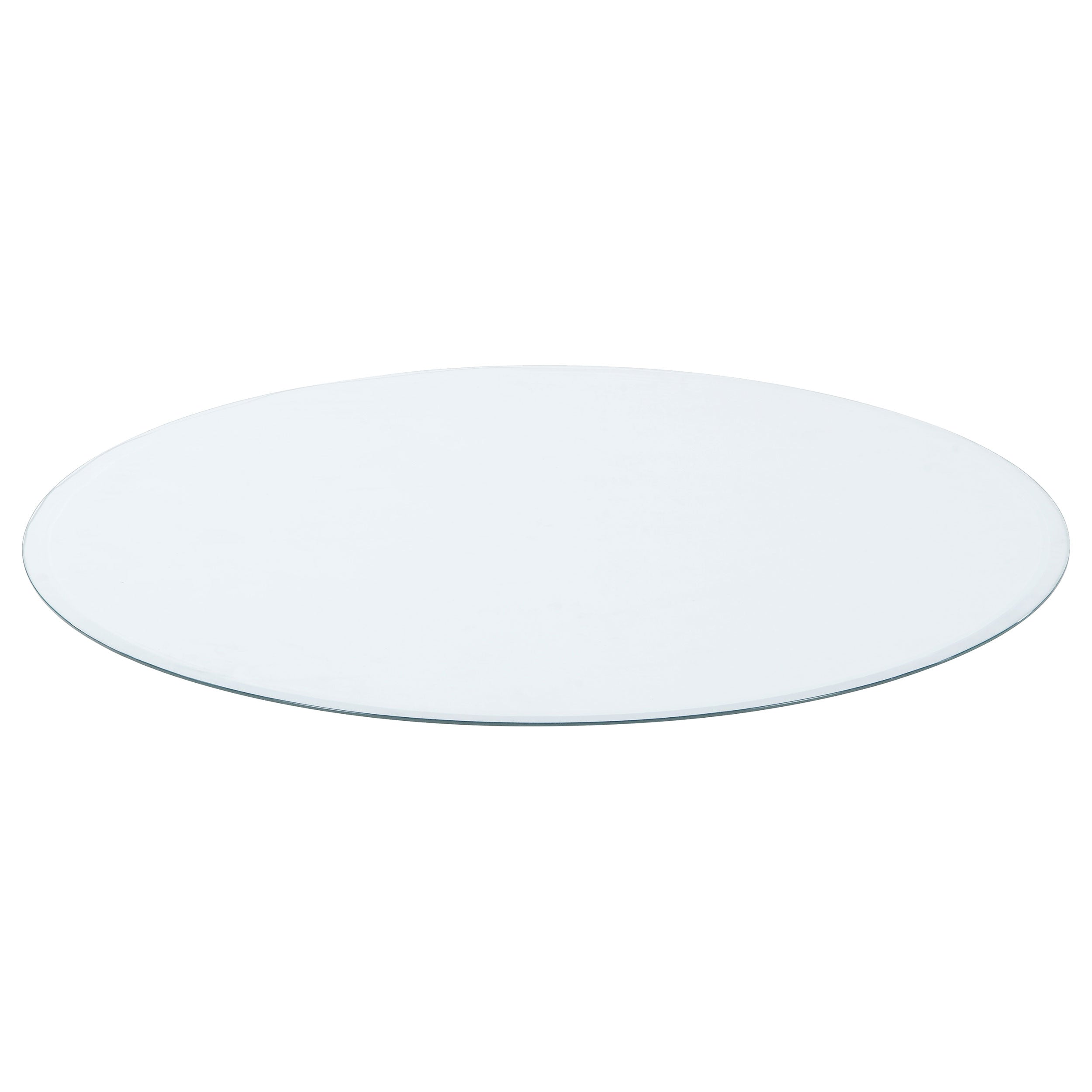 54-inch 10mm Round Clear Tempered Glass Top