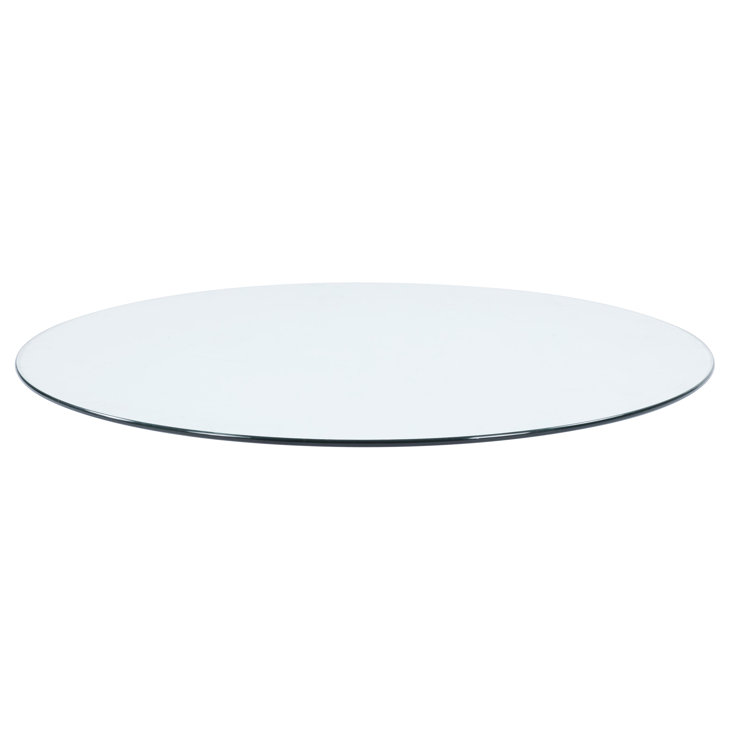 48-inch 10mm Round Clear Tempered Glass Top