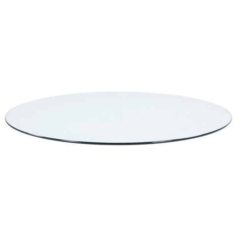 48-inch 10mm Round Clear Tempered Glass Top