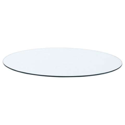 52-inch 12mm Round Clear Tempered Glass Top