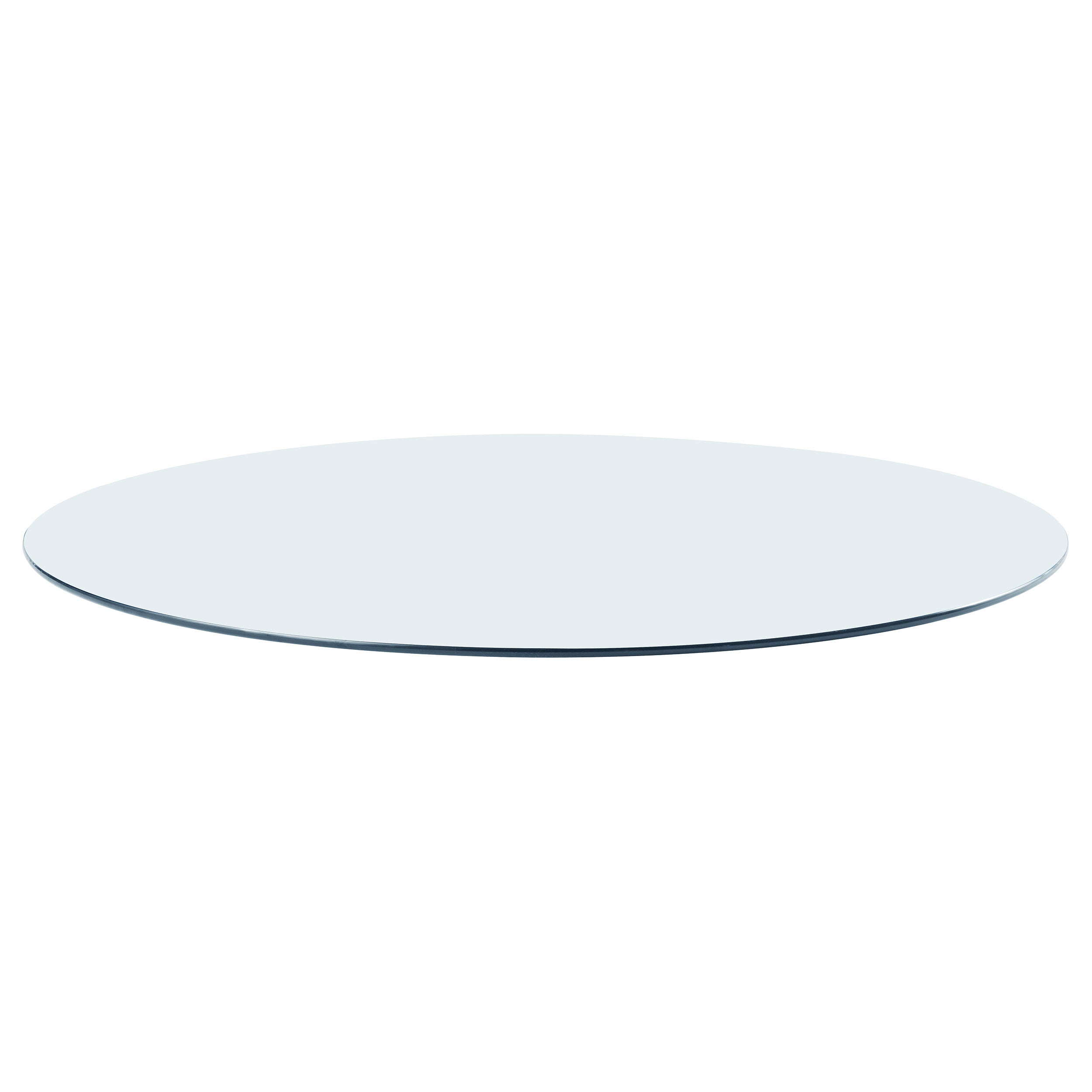 60-inch 12mm Round Clear Tempered Glass Top