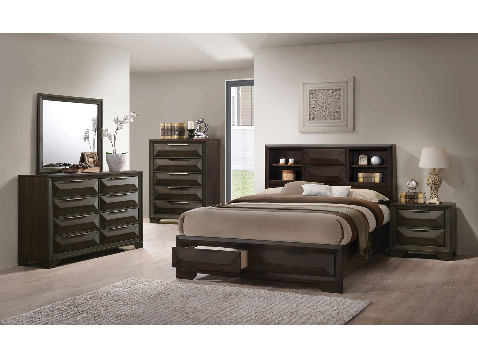 Caistor Espresso E.King Bed