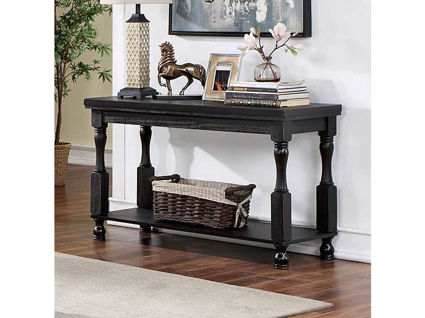 Calandra Antique Black Sofa Table
