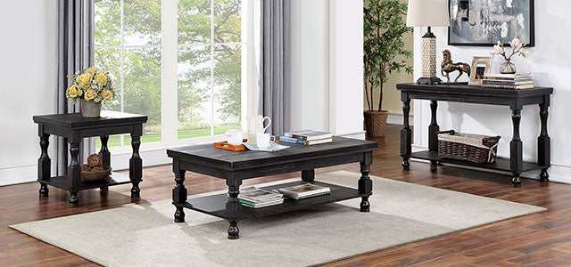 Calandra Antique Black Sofa Table