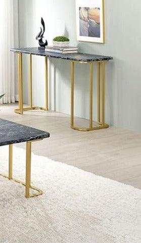 Calista Black & Gold Sofa Table