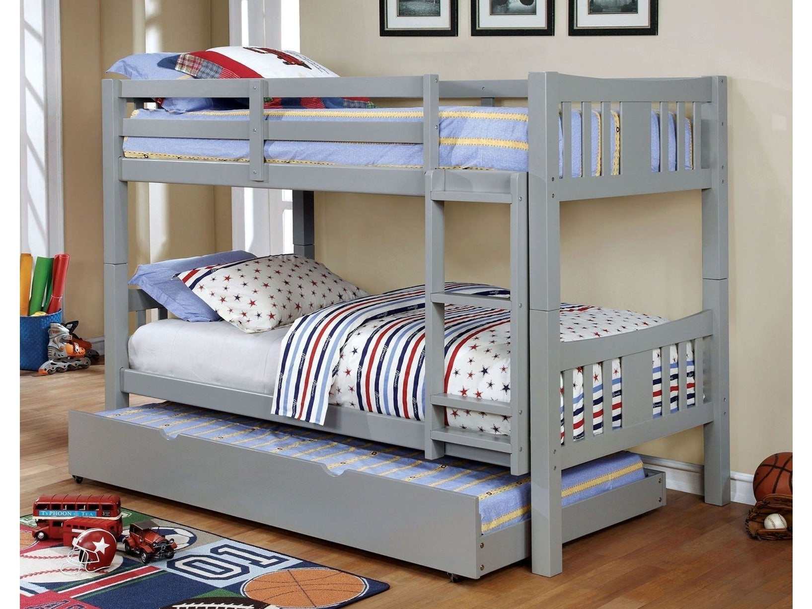 Cameron Gray Twin/Twin Bunk Bed
