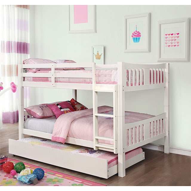 Cameron White Full/Full Bunk Bed