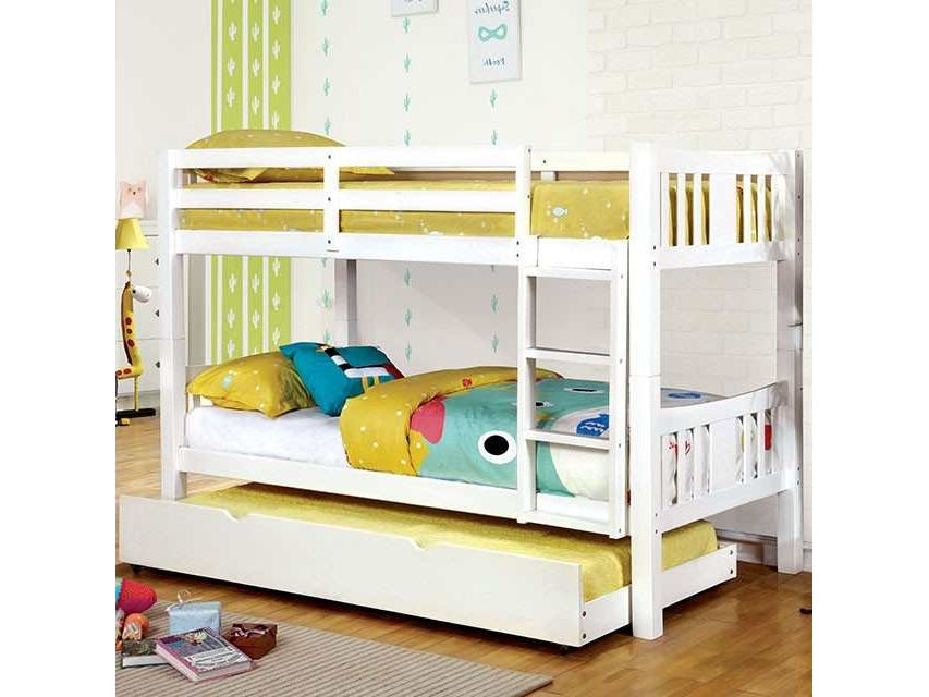 Cameron White Twin/Twin Bunk Bed