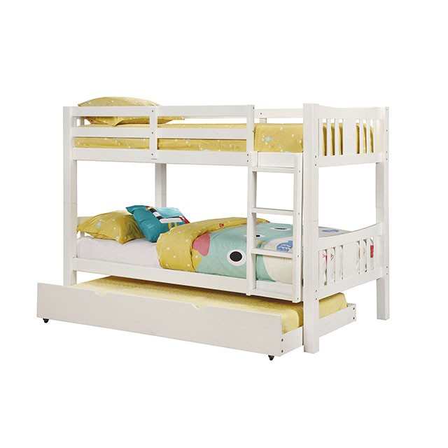 Cameron White Twin/Twin Bunk Bed