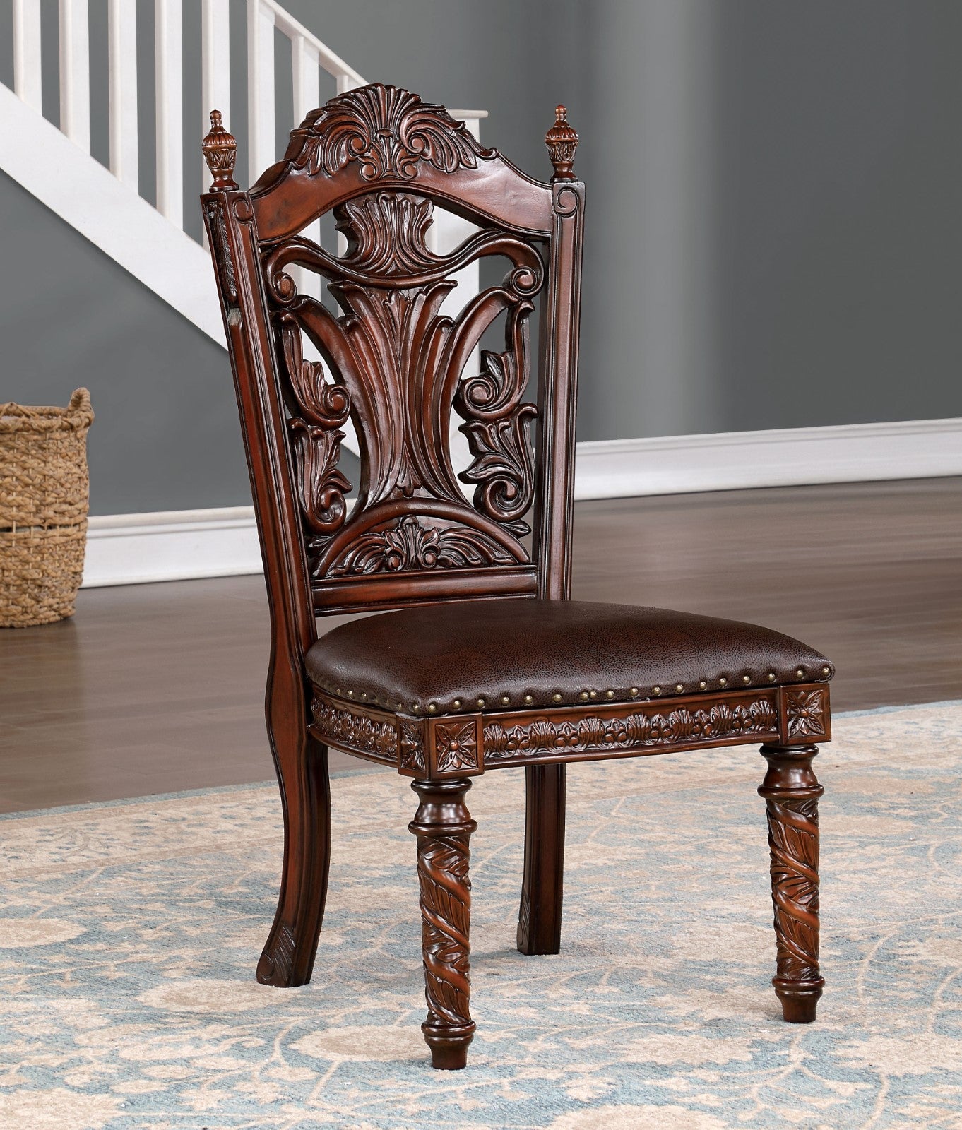 Canyonville Brown Cherry/Dark Brown 7 Pc. Dining Room Set