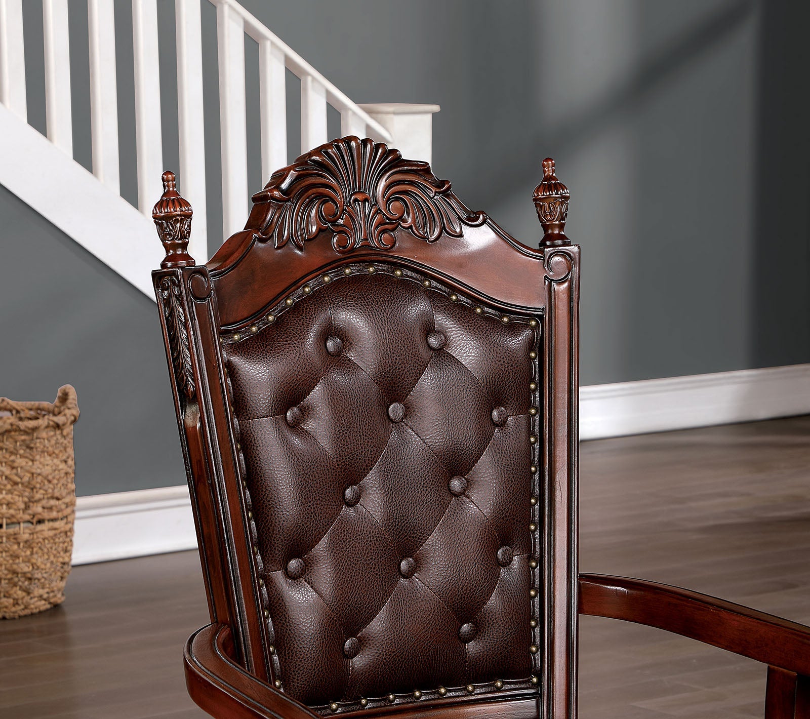 Canyonville Brown Cherry/Dark Brown 7 Pc. Dining Room Set