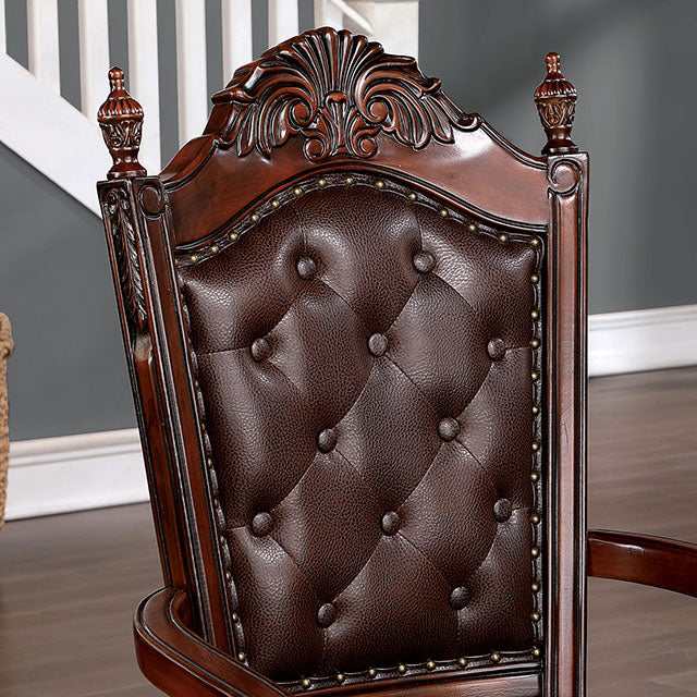Canyonville Brown Cherry/Dark Brown Arm Chair