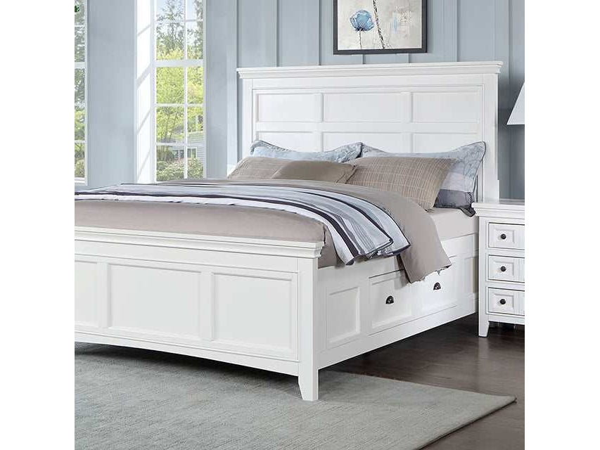 Castile White Queen Bed