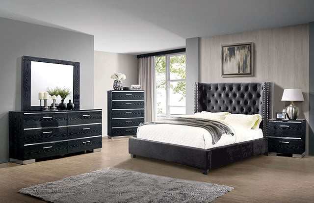 Cayla Dark Gray Queen Bed