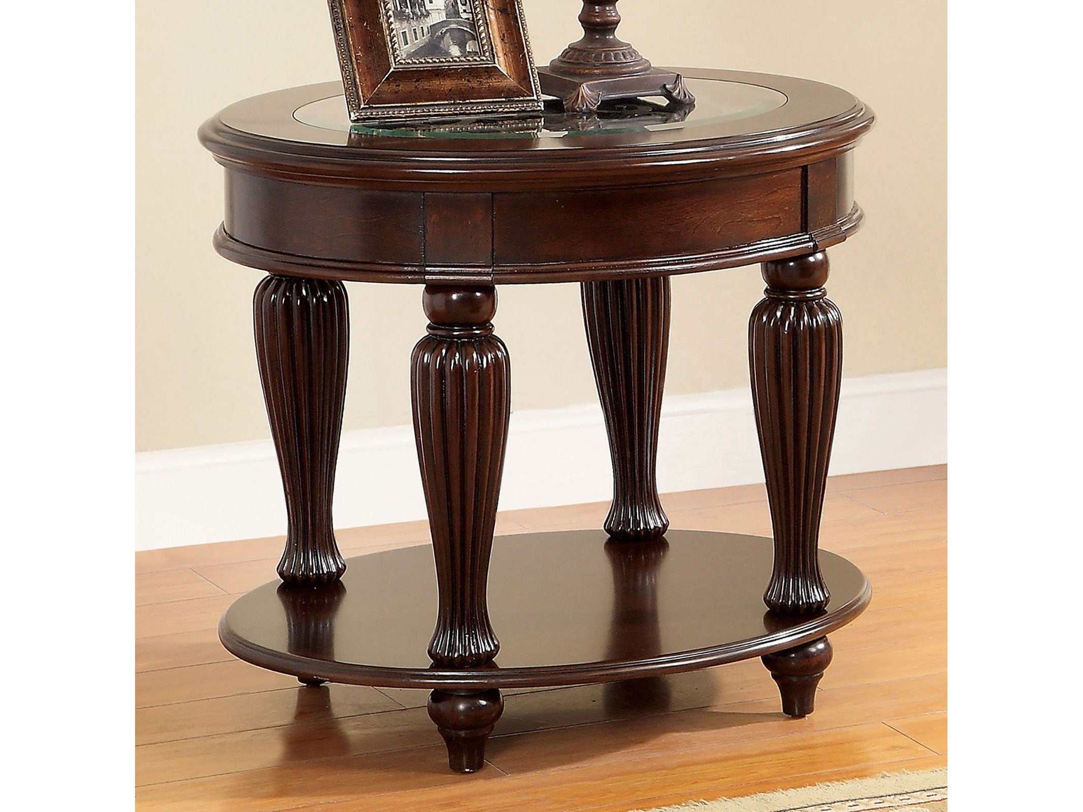 Centinel Dark Cherry End Table