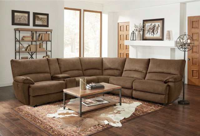 Cerelia Brown Power Sectional