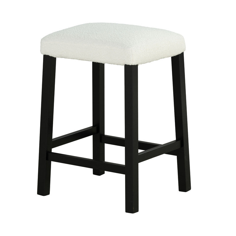 Chalcedony Black/White/Ivory 3 Pc. Counter Ht. Table Set w/ USB