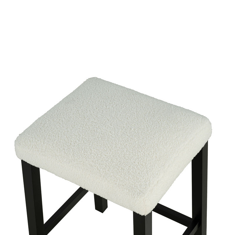 Chalcedony Black/White/Ivory 3 Pc. Counter Ht. Table Set w/ USB