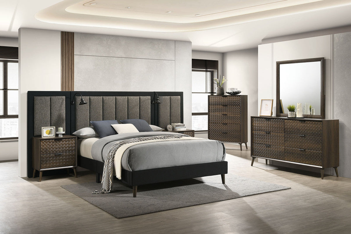 Chalfont Dark Brown 4 Pc. Queen Bedroom Set and WP