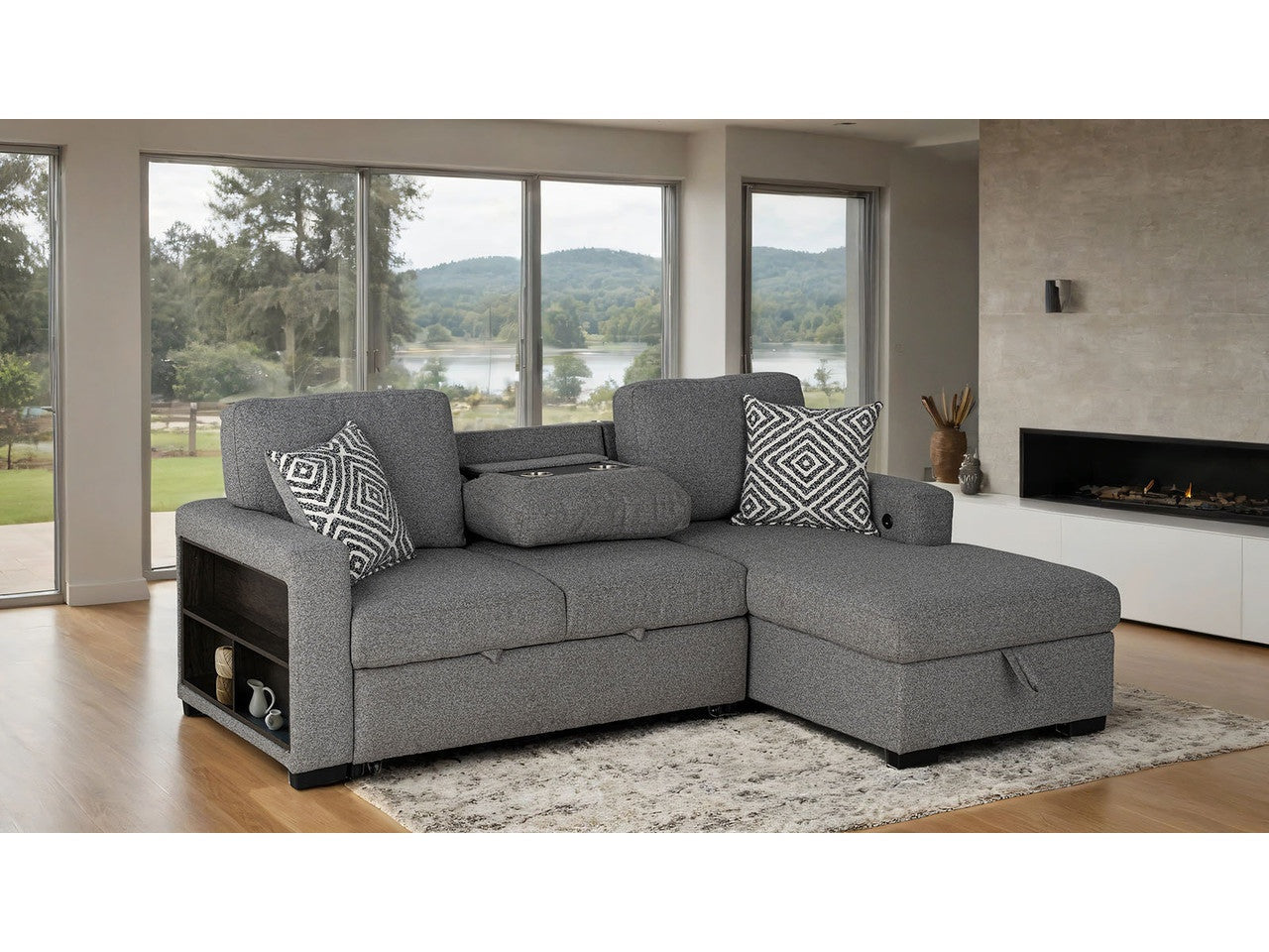 Chatham Gray Right-Chaise Sectional