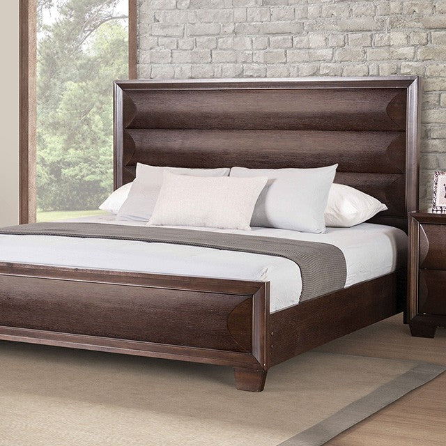 Chemnitz Espresso Queen 5 Piece Bedroom Set w/2 Nightstands