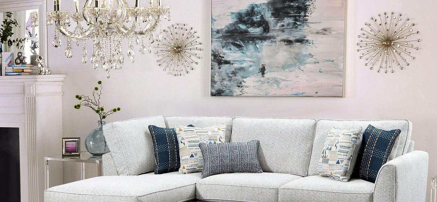 Chepstow Cream L Shape Sectional Sofa