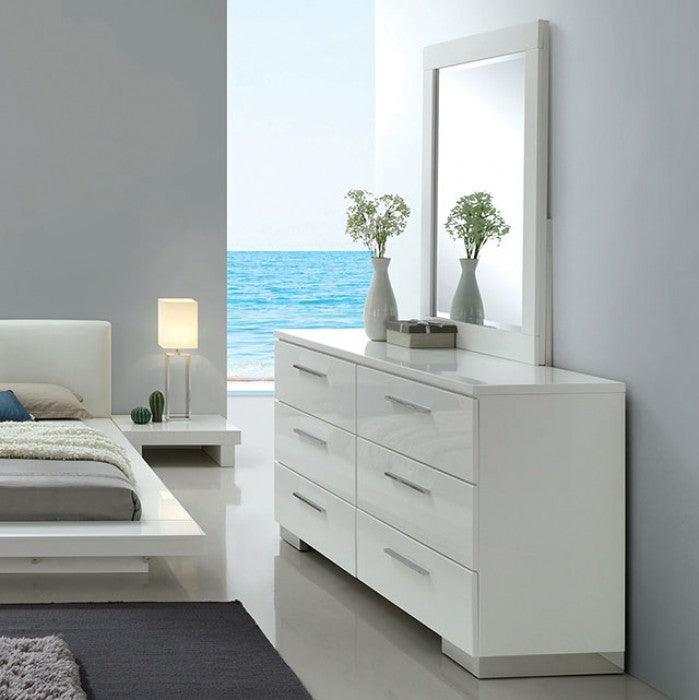 Christie White High Gloss Lacquer Dresser