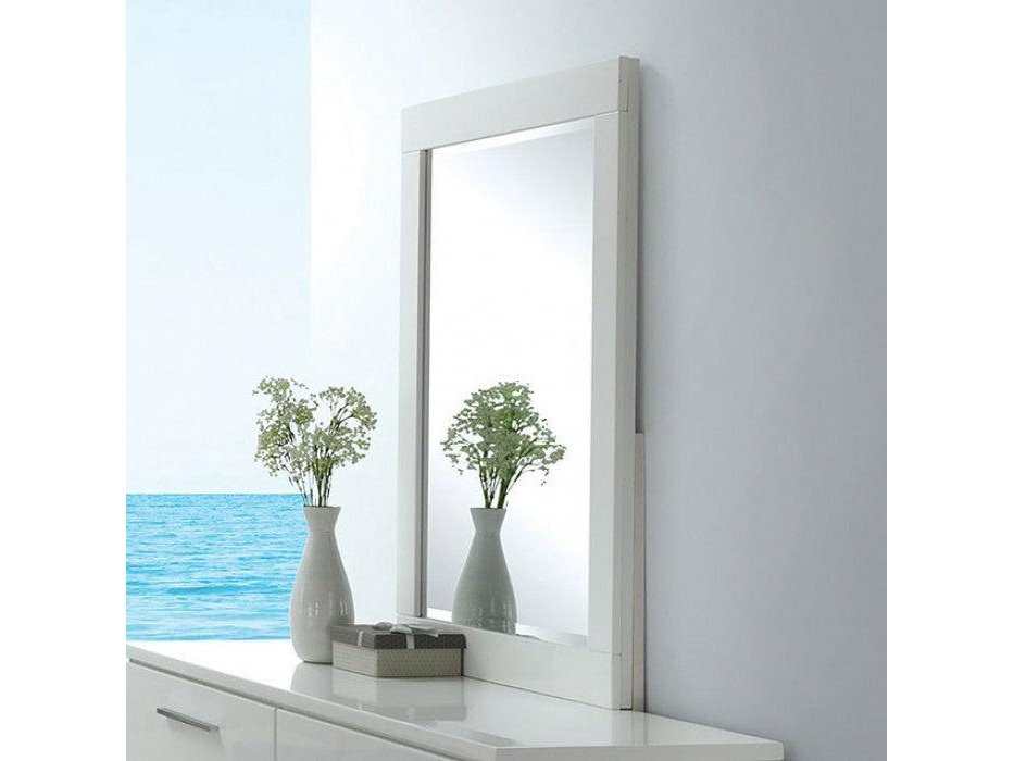Christie White High Gloss Lacquer Mirror