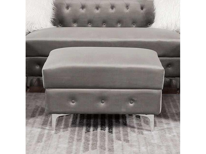 Ciabattoni Gray Ottoman