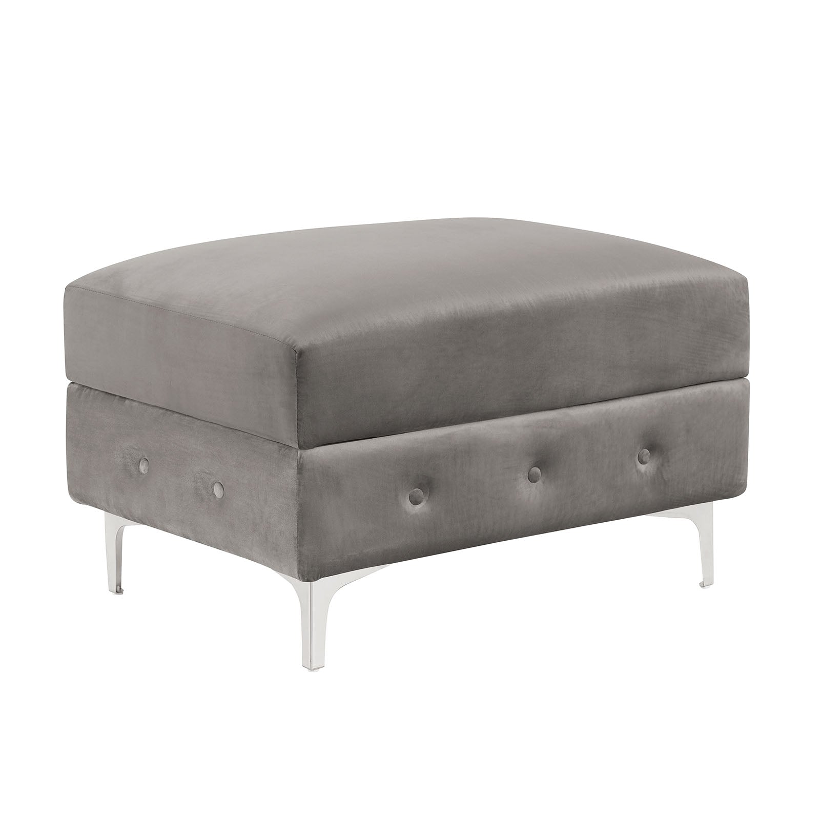 Ciabattoni Gray Sectional w/ Ottoman