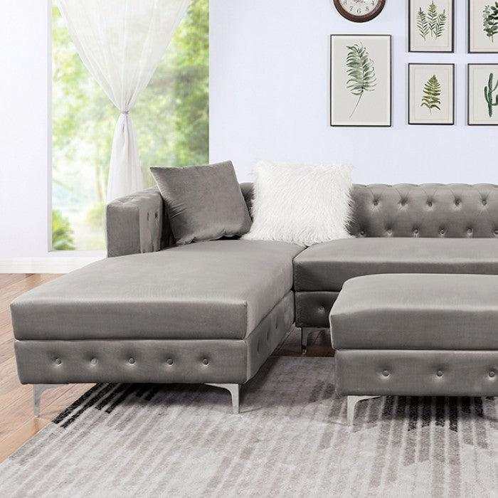 Ciabattoni Gray U Shape Sectional Sofa