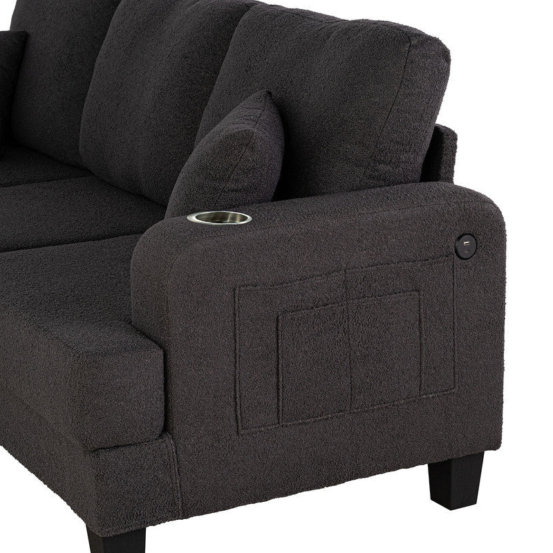 Cinderford Dark Gray Sofa & Loveseat